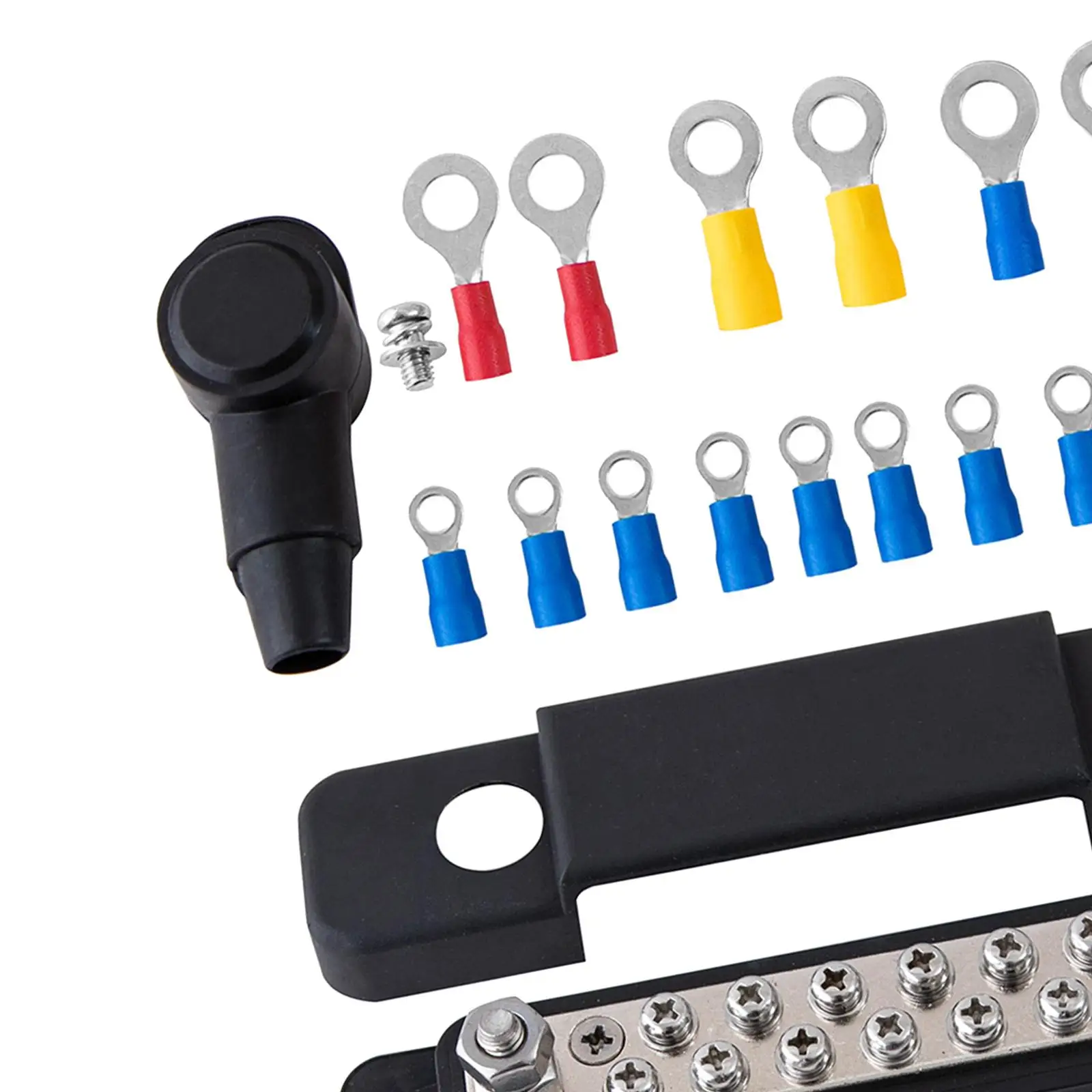 12 Terminal Power Distribution Block Bus Bar Replaces Accessory Easy Installation 48V for Yachts Solar Wiring Automotive RV