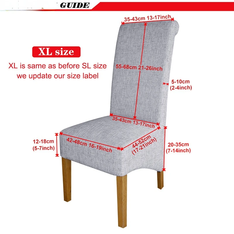 

Size Polar Fleece Fabric Super Soft Chair Cover high back Long Chair Covers Restaurant Hotel Party Banquet Wings Chair