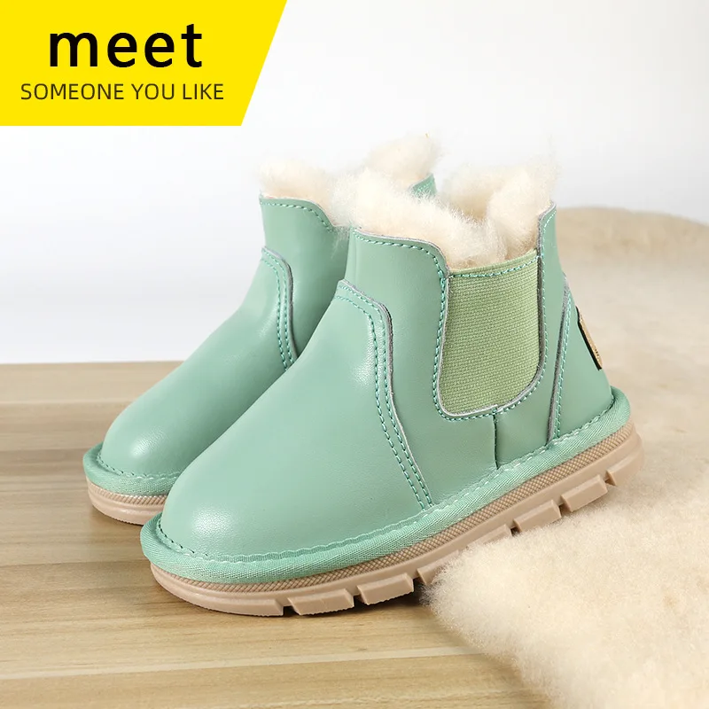 

Зимние детские зимние ботинки, короткие ботинки для девочек, зимние ботинки для мальчиков, детские кожаные ботинки для беременных