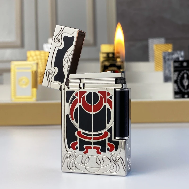 Новая памятная версия роскошная зажигалка с одним и двойным пламенем пинг-звук