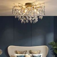 ceiling lamp light vintage crystal ceiling lamp led for living room dining room bedroom decoration chandelier