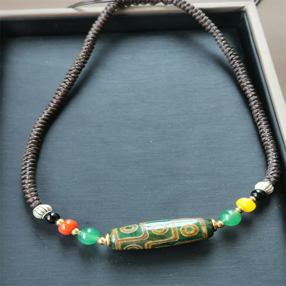 Богемное винтажное ожерелье ручной работы из бисера с натуральным агатом и