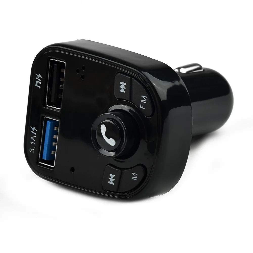 

LED Car Bluetooth V5.0 FM Transmitter MP3 Player Replacement Wireless 2 USB 2.4GHz Accessory Adapter Bluetooth