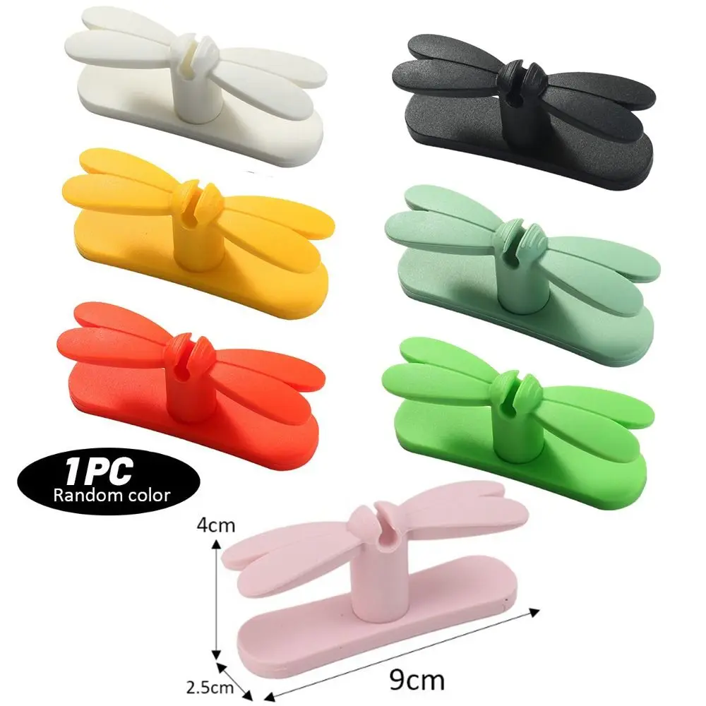 Портативная силиконовая намотка для шнура самоклеящаяся вращающаяся на 360 °