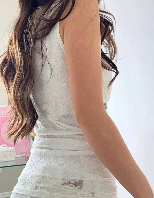 Женский топ CHAIYAO полиэстер красный