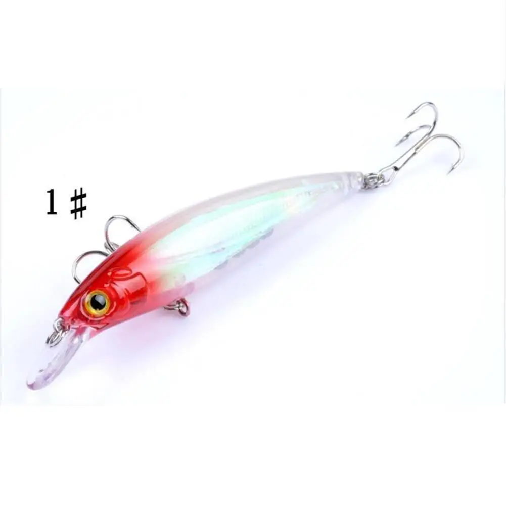 

Wobbler Minnow Floating Hard Plastic Artificial Bait For Fishing Lure Tackle Bass 11cm 13.4g 3d Eye Topwater 2 Fish Hook Plastic