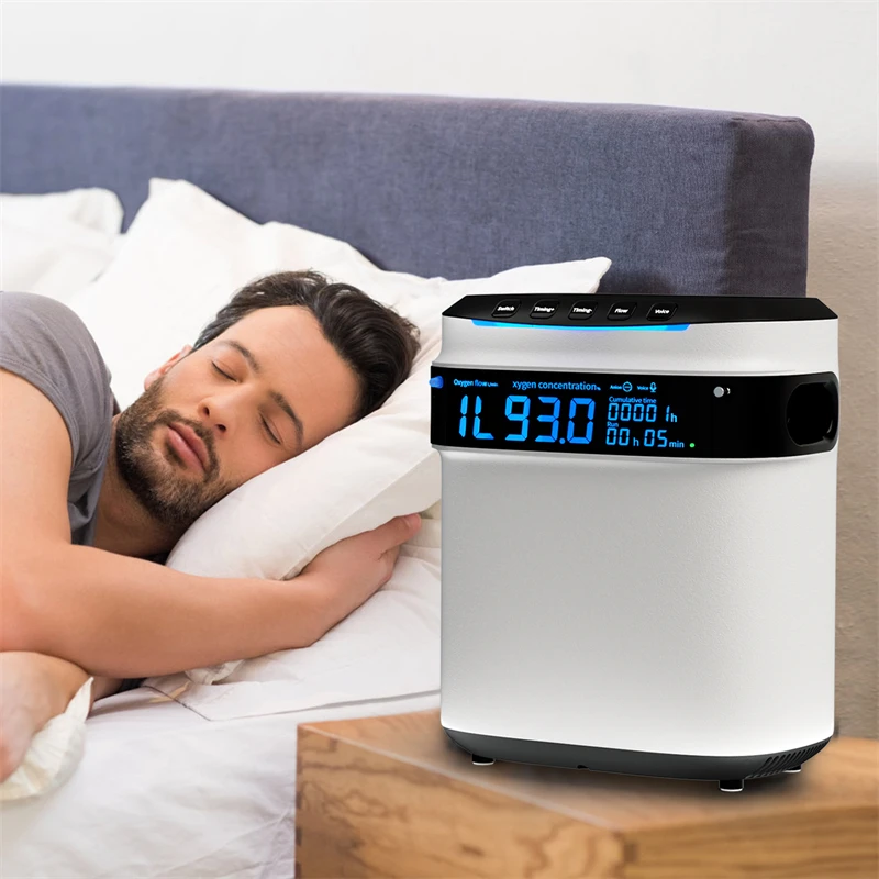 

Portable Silent Oxygen Concentrator Breathing O2 Machine for Home 1-7 litre Oxygen-Concentrator