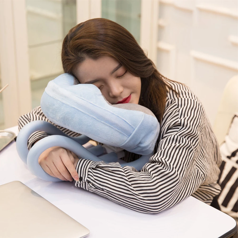 

2 in 1 U-Shaped Neck Pillow With Gooseneck Tablet Phone Holder Spine Protection Nap Pillow Flexible Lazy Nap Pillow 2022NEW