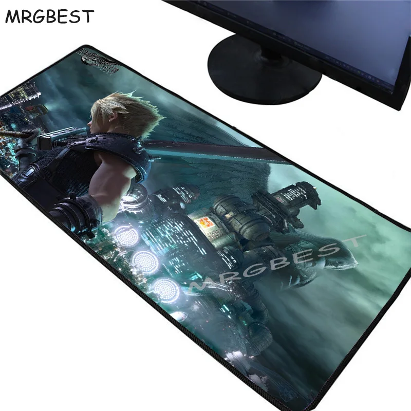 

MRGBEST Final Fantasy Anime Movie Speed Mousepad Large Locking Edge Game Gamer Gaming Keyboard Office Desk Mat for Csgo