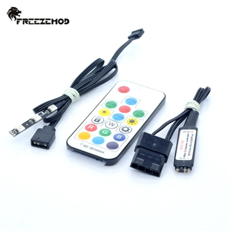 FREEZEMOD Computer Dedicated LED 5V ARGB Light Strip Remote Control For Water Cooling Block AURA Synchronization