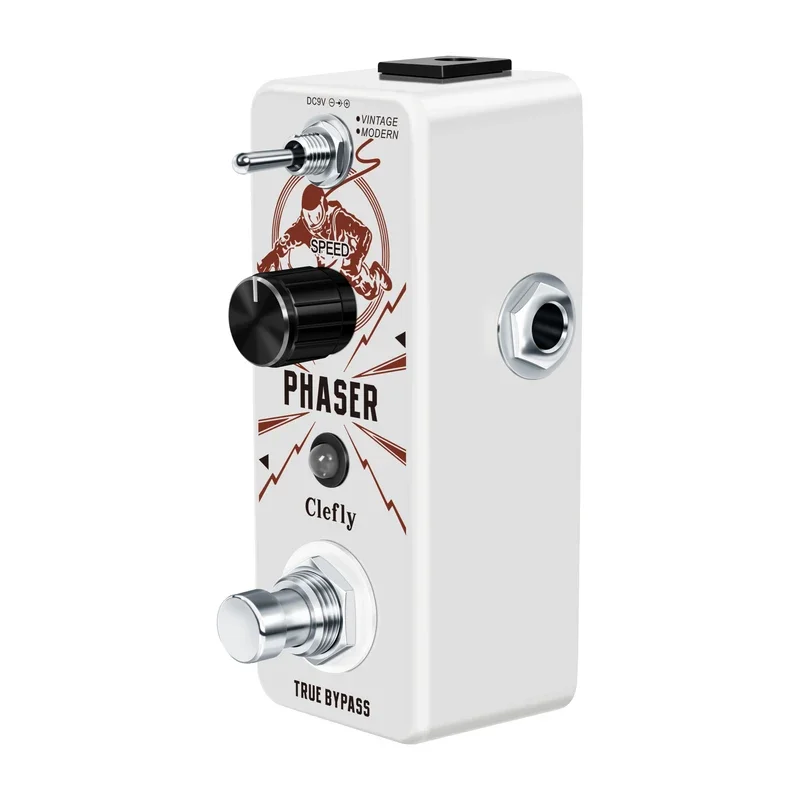 Фото Аналоговая схема гитарных эффектов Clefly Phaser с корпусом из алюминиевого сплава глубокого богатого тона True Bypass для эл... №2