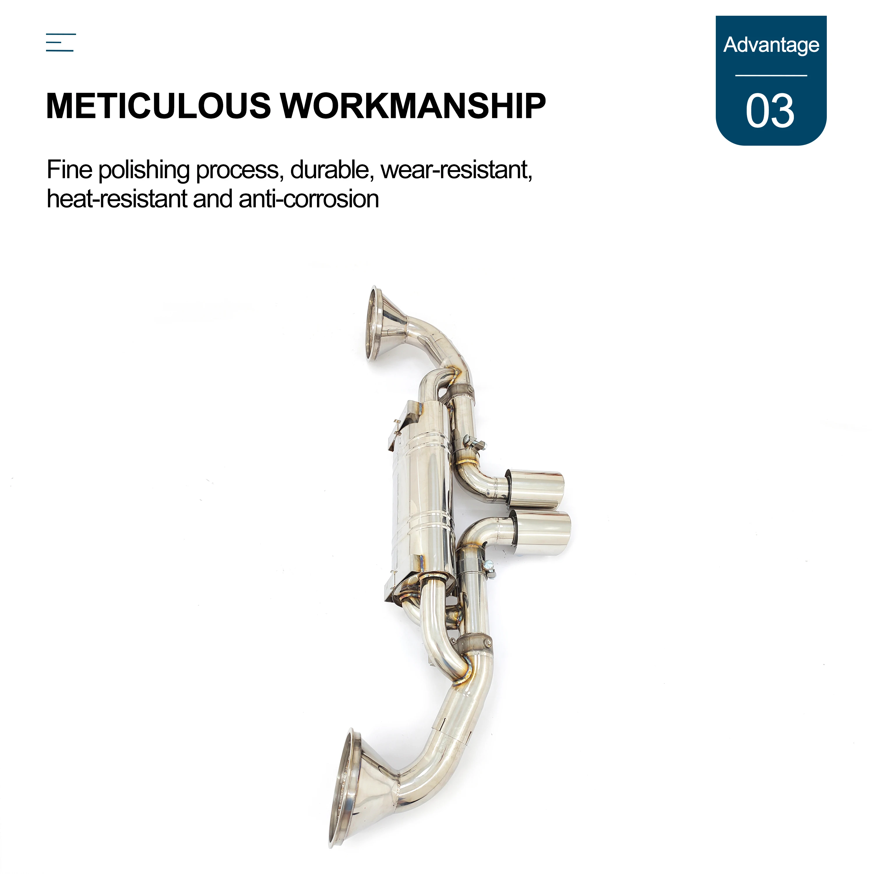 CBNT выхлопная система с клапаном на заднюю ось для Porsche 992 GT3 Высококачественная