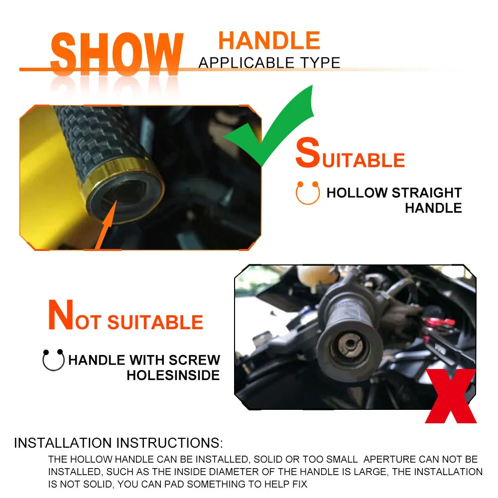 Для Honda VFR800 VFR 800 VTEC мотоцикла 7/8 '✢ мм наконечники руля слайдер ручки торцевые