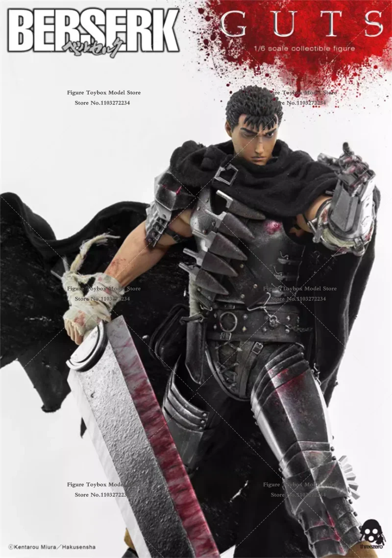 Фото Фигурка ThreeZero 3Z06750W0 1/6 Берсерк Гатс: Аниме-персонаж с боевыми повреждениями, миниатюрная статуэтка с большим мечом, 12 дюймов, коллекционная модель солдата №3