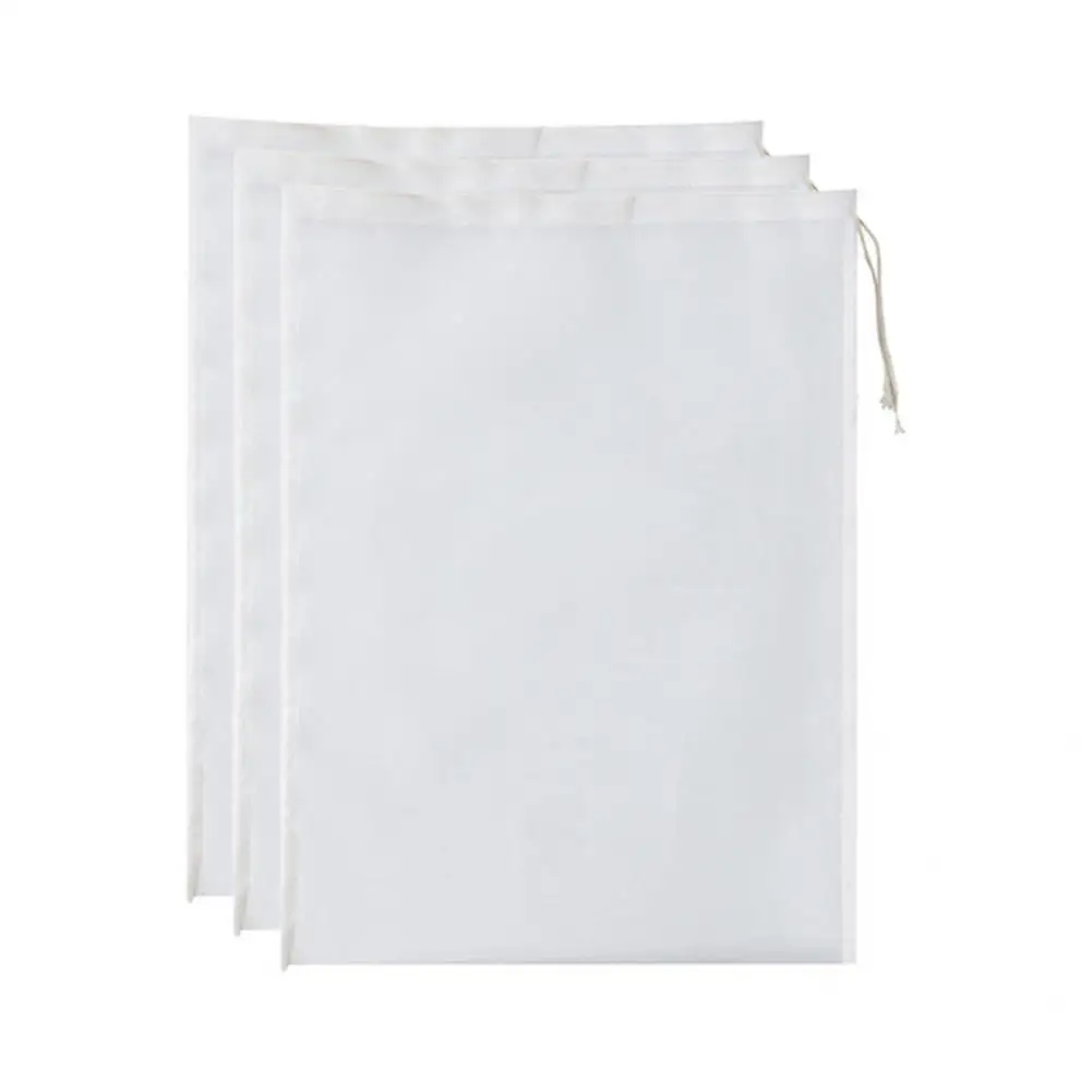 

Safe 3Pcs/Box Practical Wide Application Filter Strainer Bag Lightweight Food Filter Bag Non-allergic for Kitchen