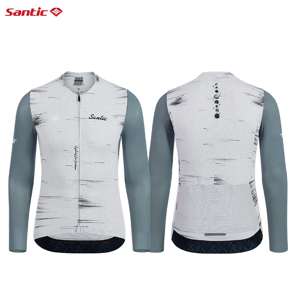 

Santic Men's Cycling Sweatshirt Spring/Summer Long Sleeve Cycling Suit Highway Bicycle Professional Clothing