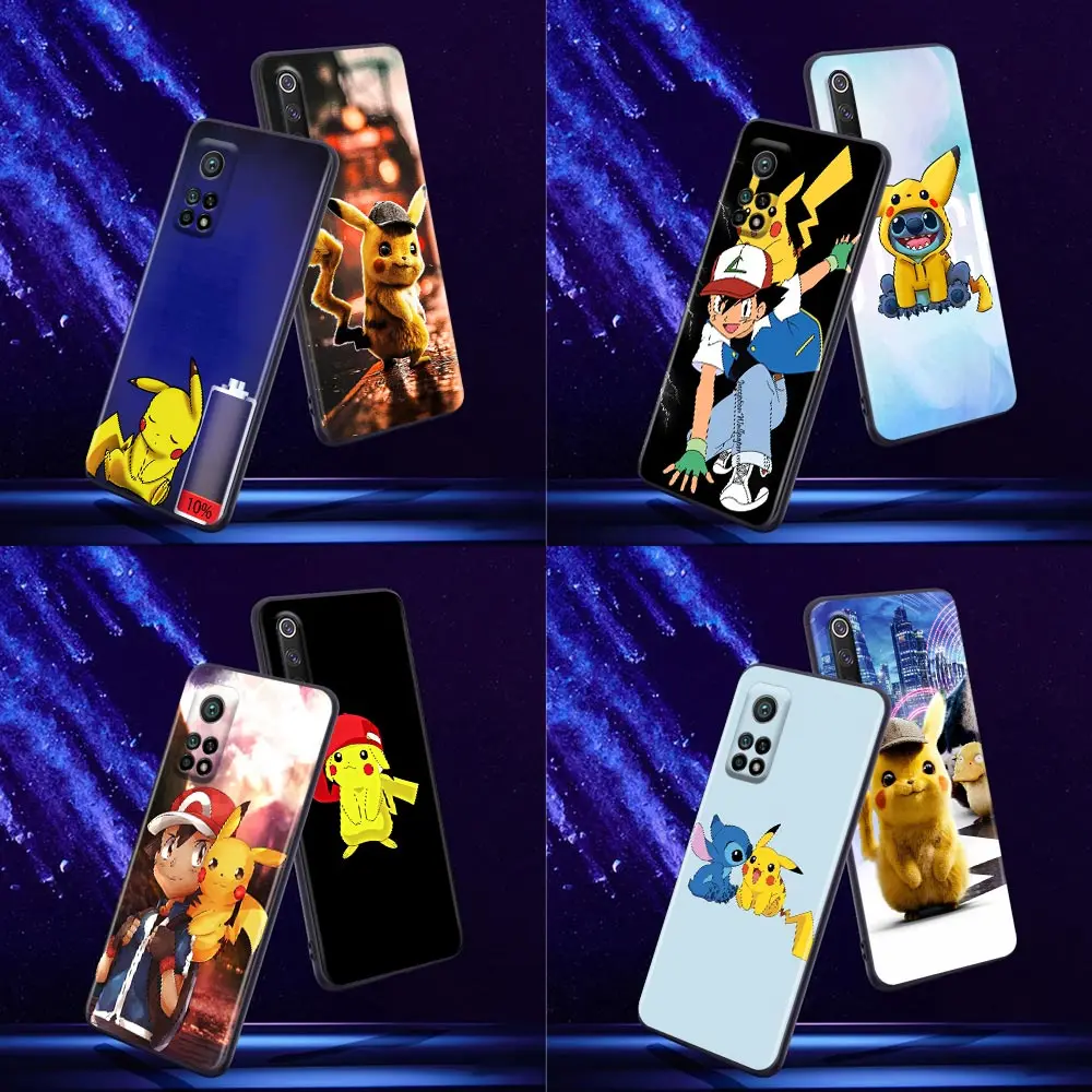 

Cute Cartoon Pikachu Phone Case for Xiaomi Mi 9 9T Pro SE Mi 10T 10S MiA2 Lite CC9 Pro Note 10 Pro 5G Silicone Case Pikachu