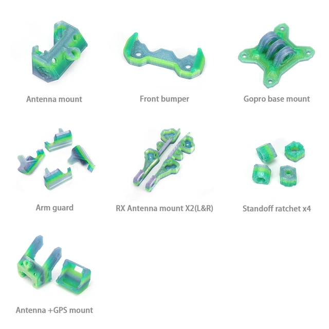 Tropical Mix TPU Parts for Volador II V2 XL5 / XL6 / VD5 / VD6