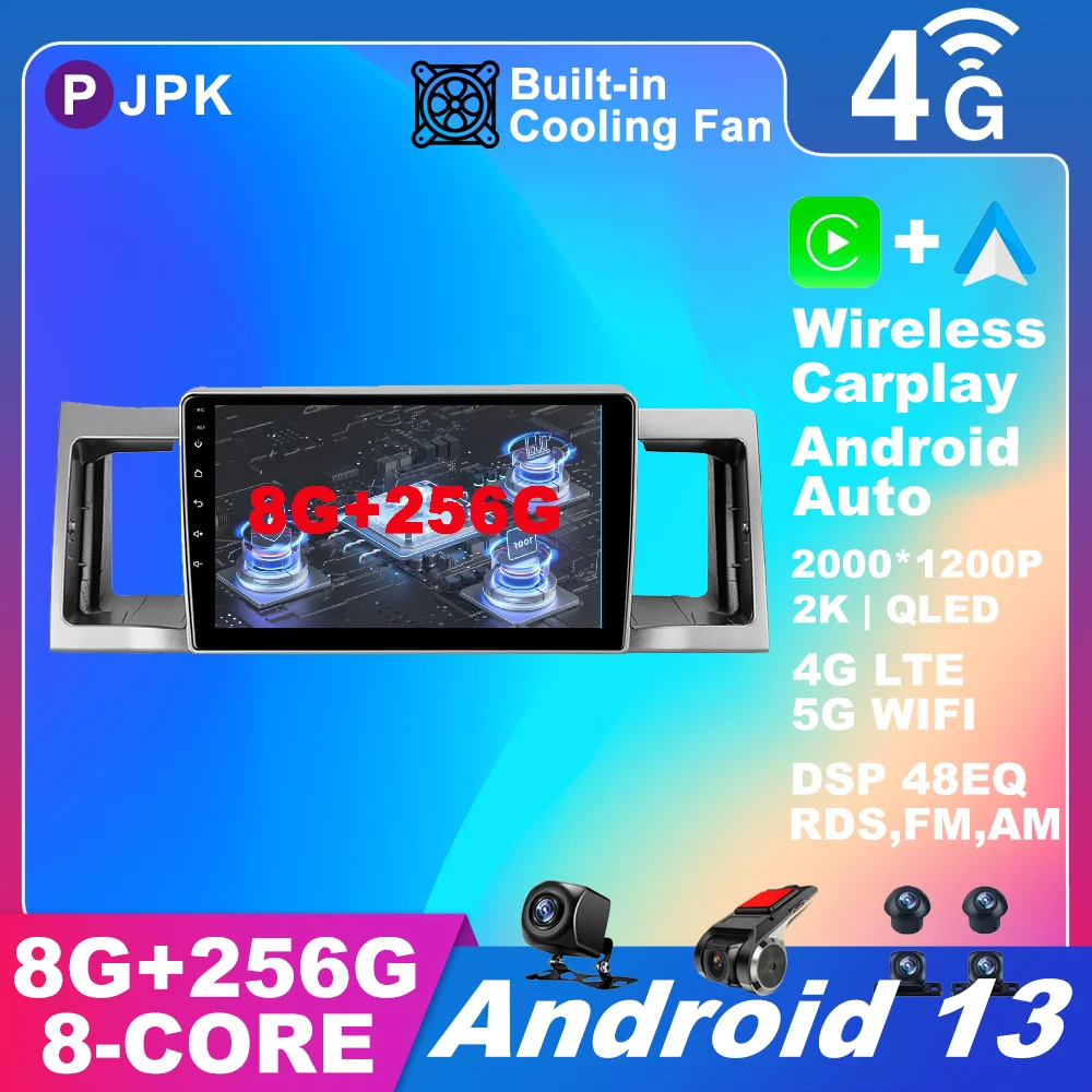 

9 Inch Android 13 For Geely SC7 2011 - 2015 Car Radio Wireless Carplay Auto Video RDS AHD ADAS Stereo QLED Multimedia DSP 4G LTE