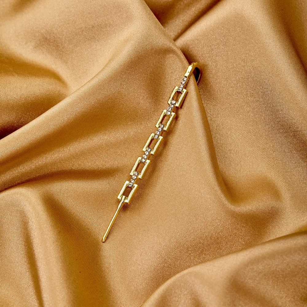 

Creative Geometric Zircon Long Drop Earrings for Women Lightning Bells Stud Earrings Jewelry for Women Wholesale Gifts