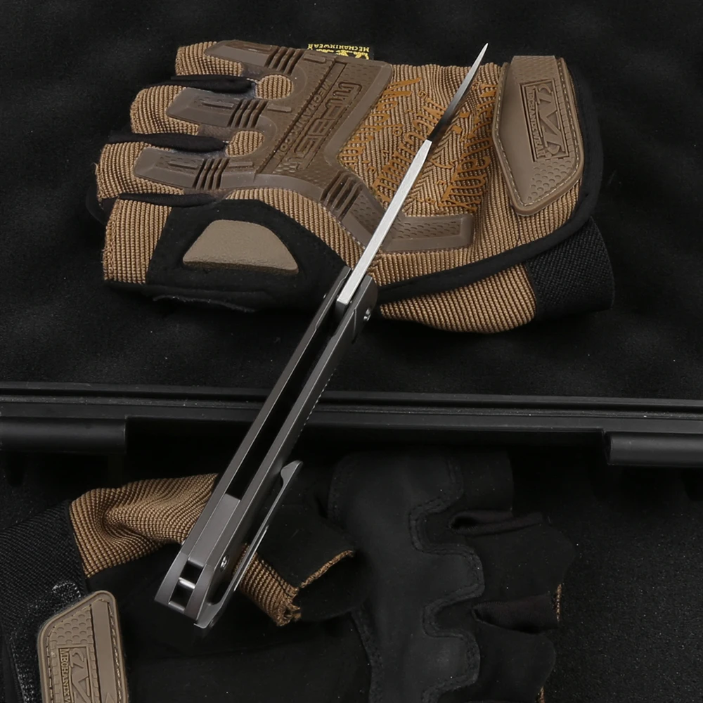 Складной нож 14C28N с лезвием из титанового сплава