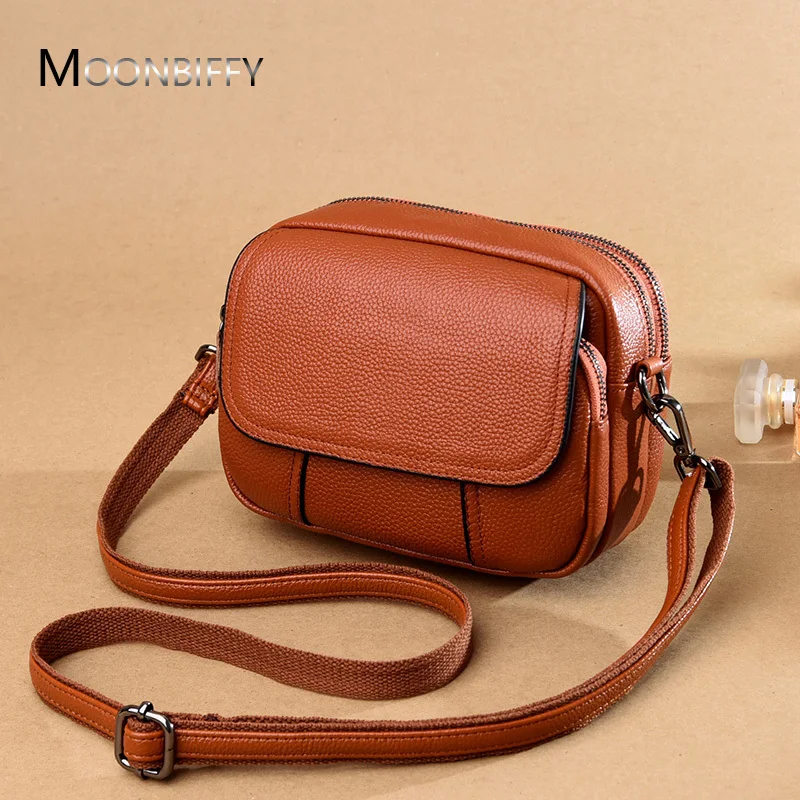 

Genuine Leather Real Cowhide Women Casual Fashion Bag Women Messenger Bag Small Shoulder Bag Crossbody Bags for Women Handbags