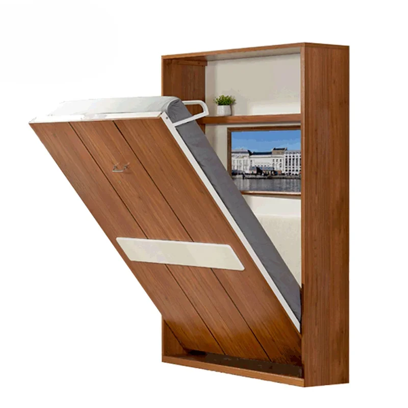 Прямая вращающаяся невидимая кровать скрытая многофункциональная складная с