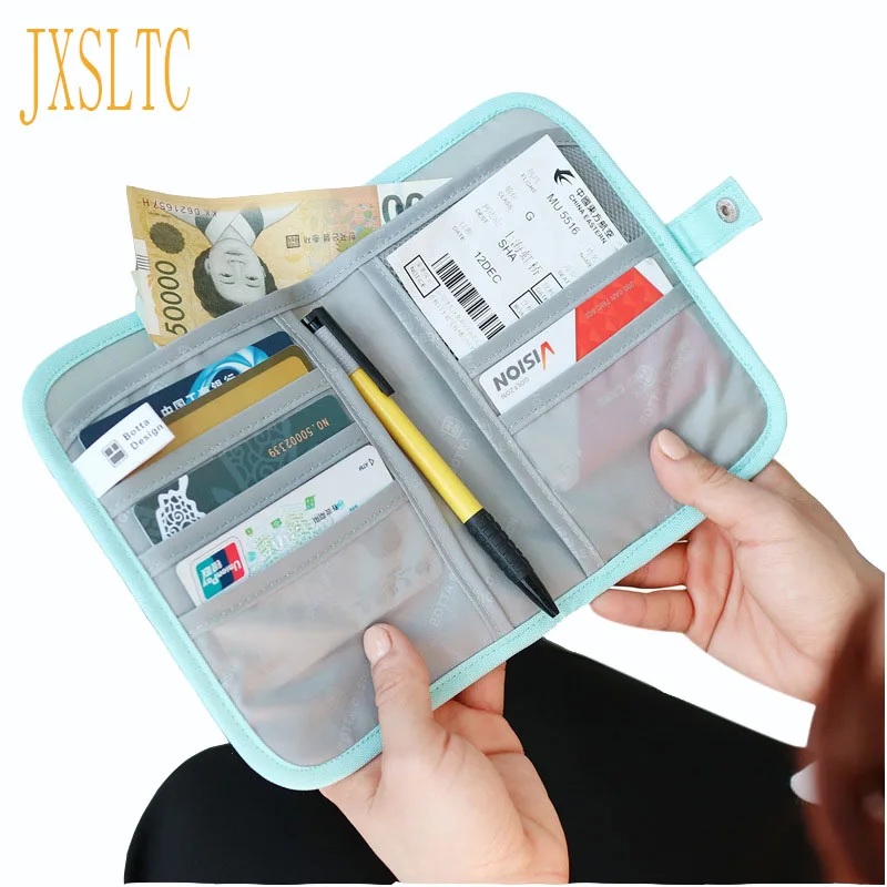 Multifunction Credit Card Package ID Holders Clutch Wallet Travel Passport Cover for Women Men Card Holder Portefeuille Femme
