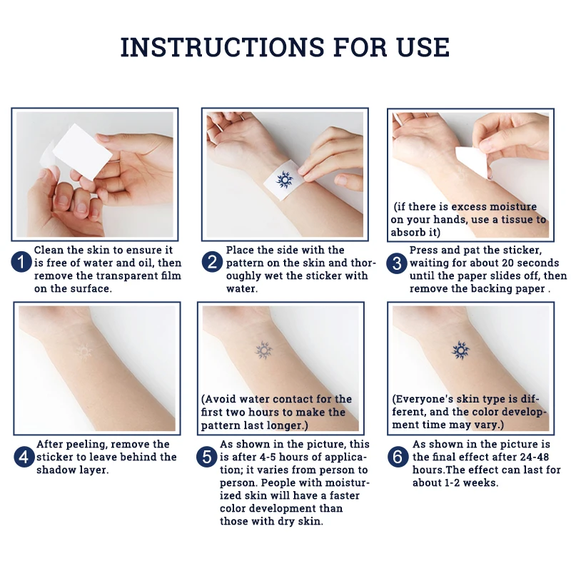 VeeCharm — временные татуировки-наклейки с полупостоянным соком