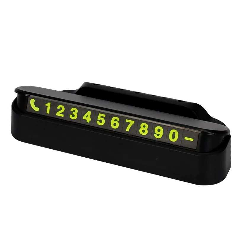 

Car temporary parking number plate LOGO Car creative interior supplies gifts moving car number card