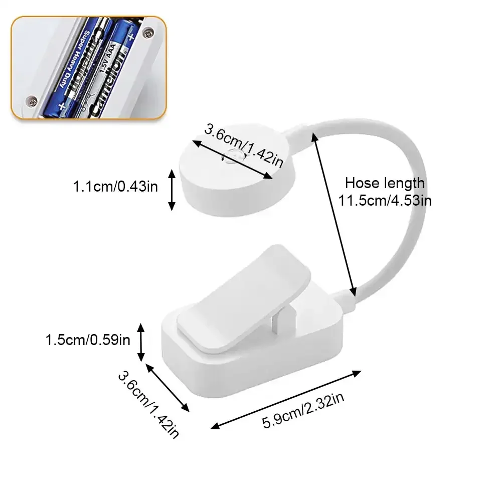 

Мини-лампа-книга С Клипсой USB Rechargeable