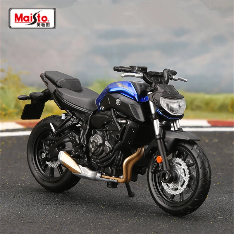 

Модель гоночного мотоцикла Maisto 1:12 2008 Yamaha MT-07 из сплава, модель литая уличная мотоцикла, имитация коллекции детских игрушек, подарок