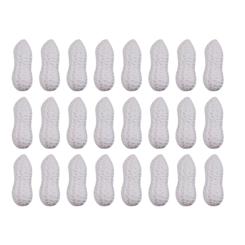 

30pcs Portable Pencil Erasers Unique Peanut Shaped Erasers for Students (White)