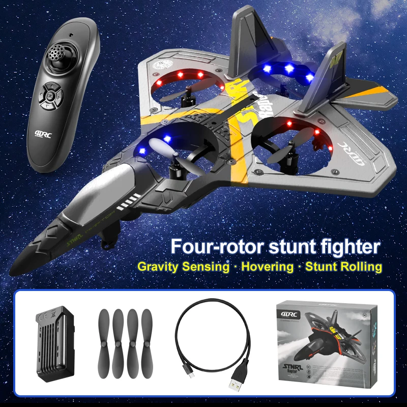 V17 RC Remote Control Airplane 2.4G Fighter Hobby Plane Glider EPP Foam Toys drone Kids Gift |