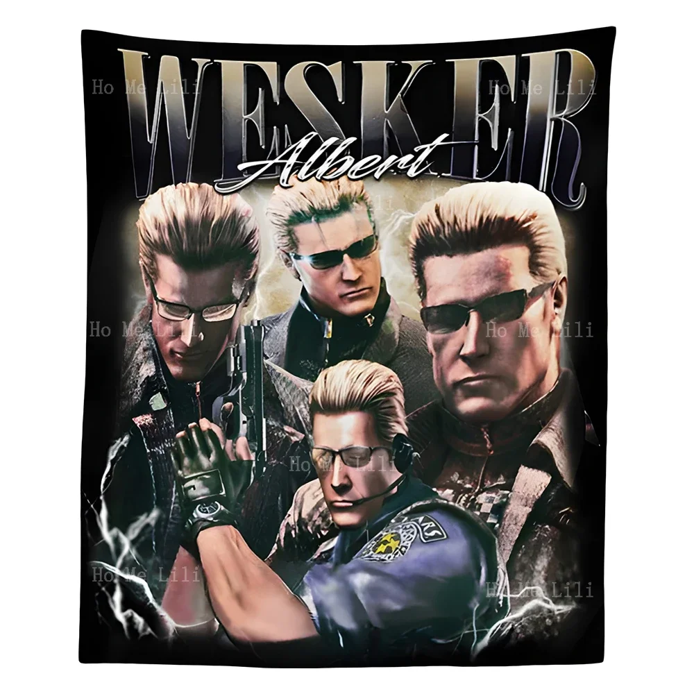 Альберт Уэйкер фильм дань уважения ретро графический гобелен настенный для