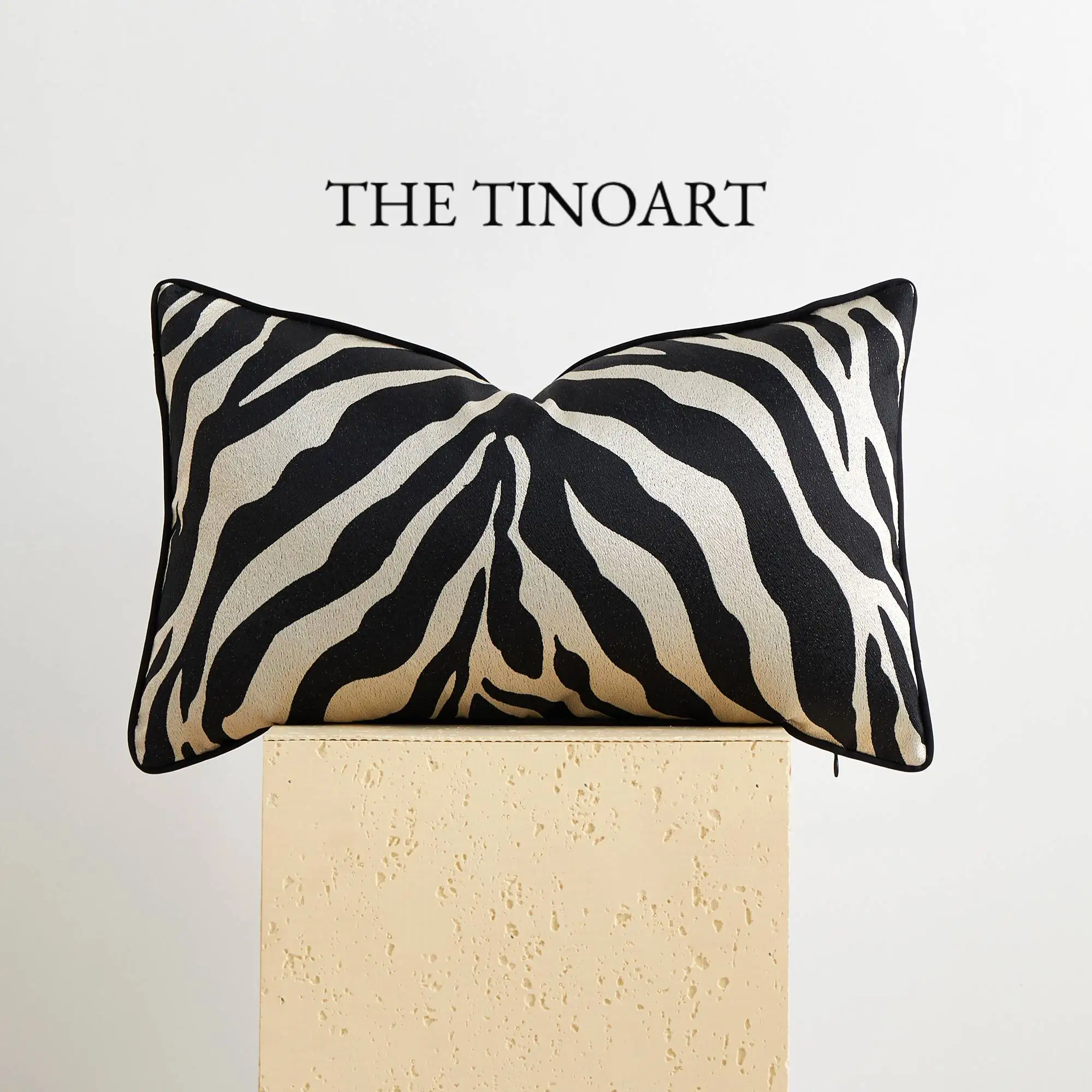 

Чехлы для подушек THE TINO ART, квадратные, золотая зебра, полиэстер