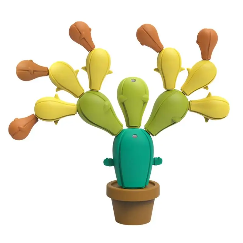 

Balancing Cactus Toy Build And Stack Montessori Wooden Balancing Cactus Blocks Wooden Balancing Cactus Educational Fun Build And