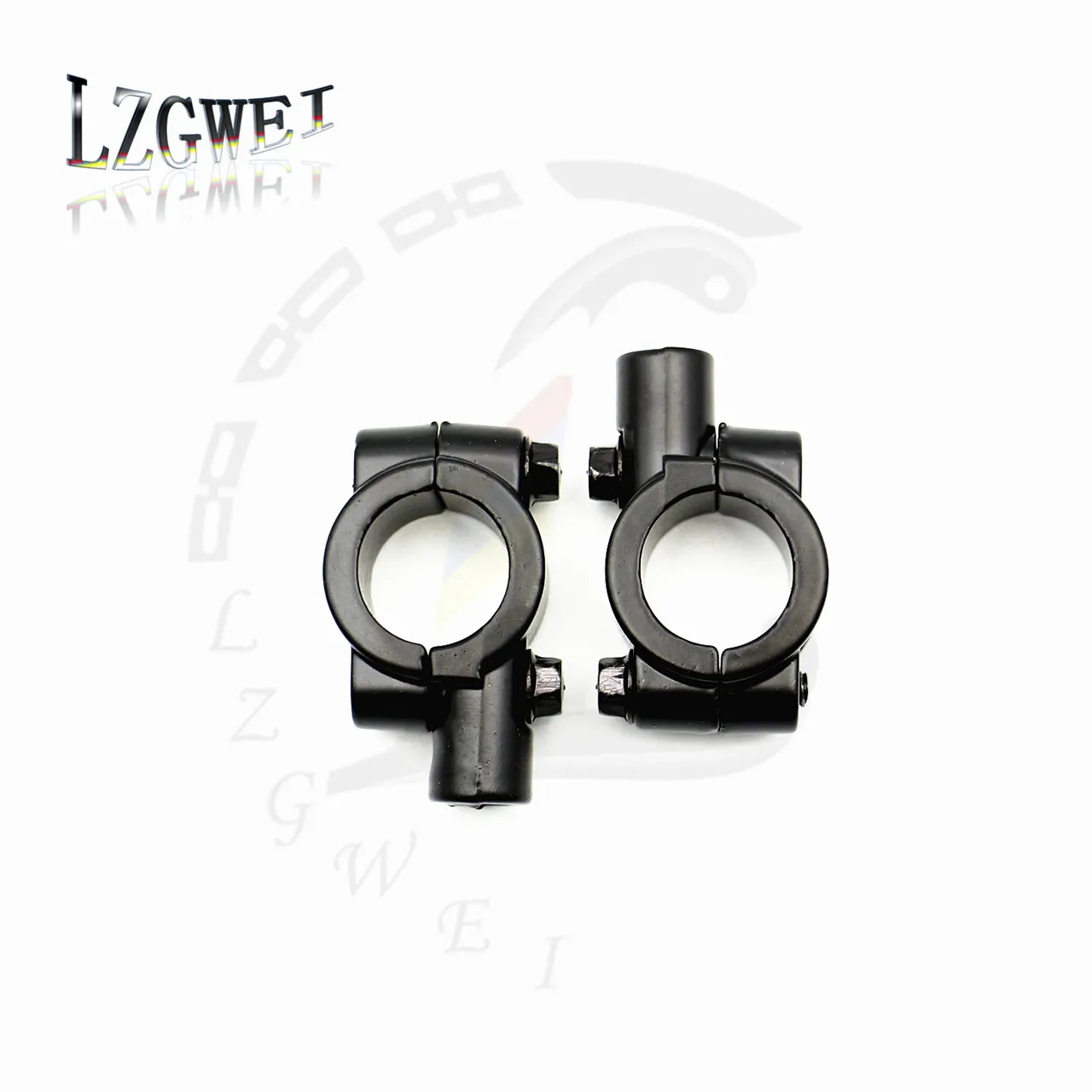 

Motorcycle Black Mirrors Mount Holder Universal 8MM 10MM CNC Aluminum Rearview Accessories Dirt Bike Mirror Bracket Clamp