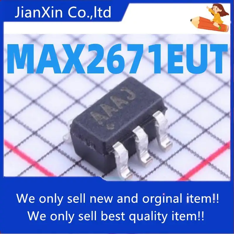 

10pcs 100% orginal new MAX2671EUT+T silkscreen AAAJ SOT23-6 RF mixer