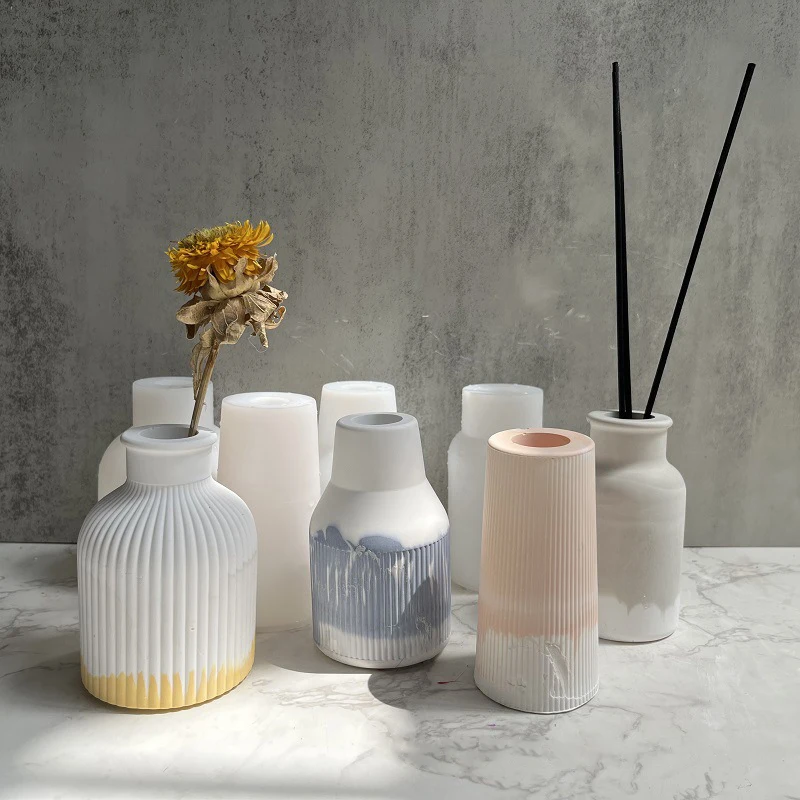 

Трехмерная силиконовая форма для вазы, цветочный горшок, штукатурка, клей, форма для самостоятельного изготовления ВАЗ, украшение для дома