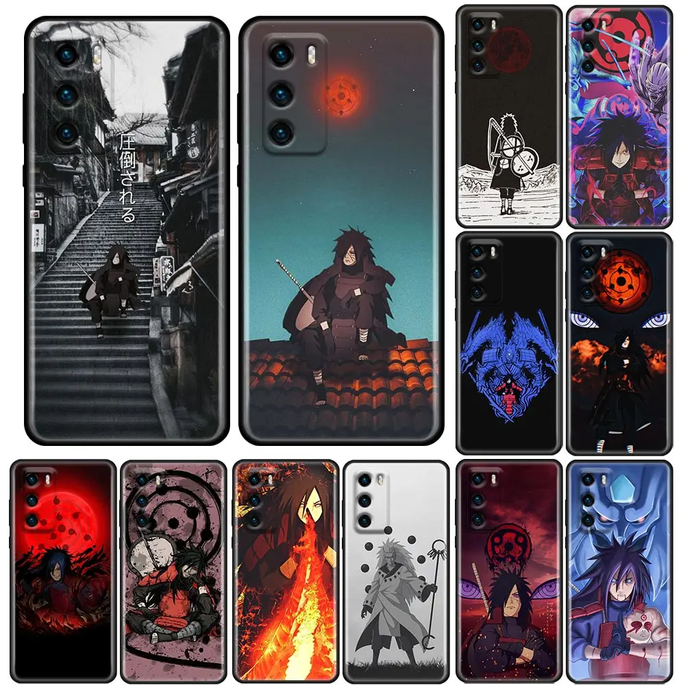 

Japanese Naruto Silicone Phone Case For Huawei P30 P40 P20 P10 Lite P50 Pro P Smart 2019 Soft TPU Back Cover Uchiha Madara Anime