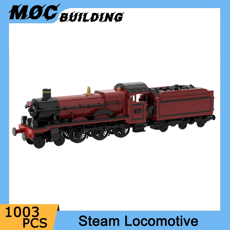 MOC City Train GWR Hall Class Паровоз Локомотив Строительные блоки Модель Железнодорожный