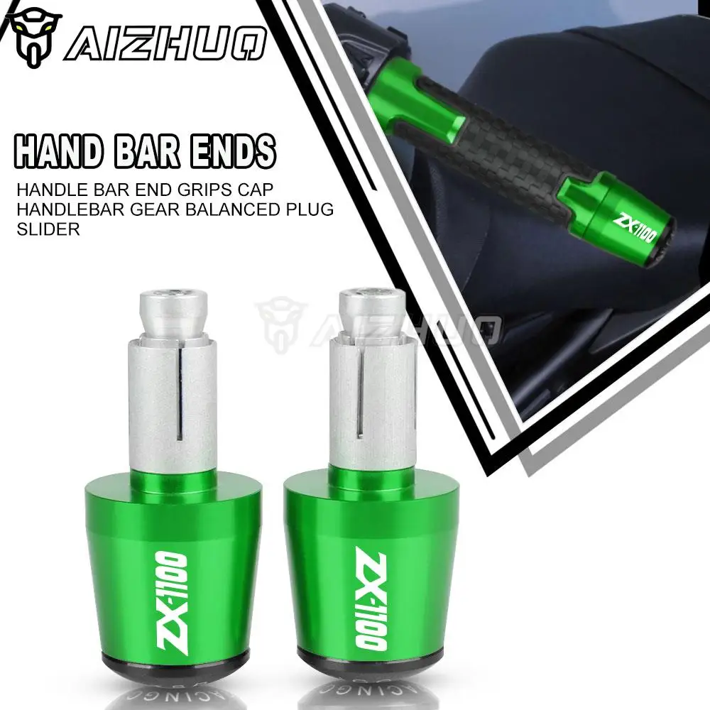 

Handle Bar End For Kawasaki ZX1100 1990-2001 ZX11 2000 1998 ZX-1100 ZX-11 1997 1996 Motorcycle Handlebar Grips Plugs Caps Slider