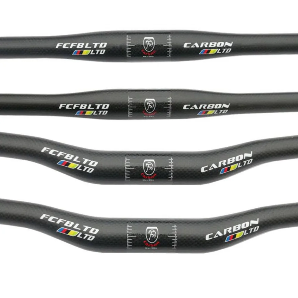 

FCFB MTB 3K Carbon Handlebar MTB Carbon Fiber Bicycle Handlebars 31.8mm *380--760mm Mountain Bike Flat/Riser Handle Bars
