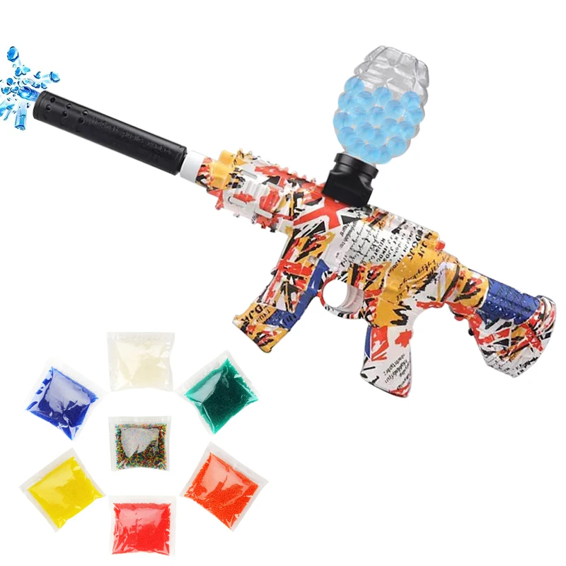 

Электрическая автоматическая винтовка, гелевые Пистолеты для стрельбы, игрушечный пневматический пистолет, уличное боевое оружие, водяной...