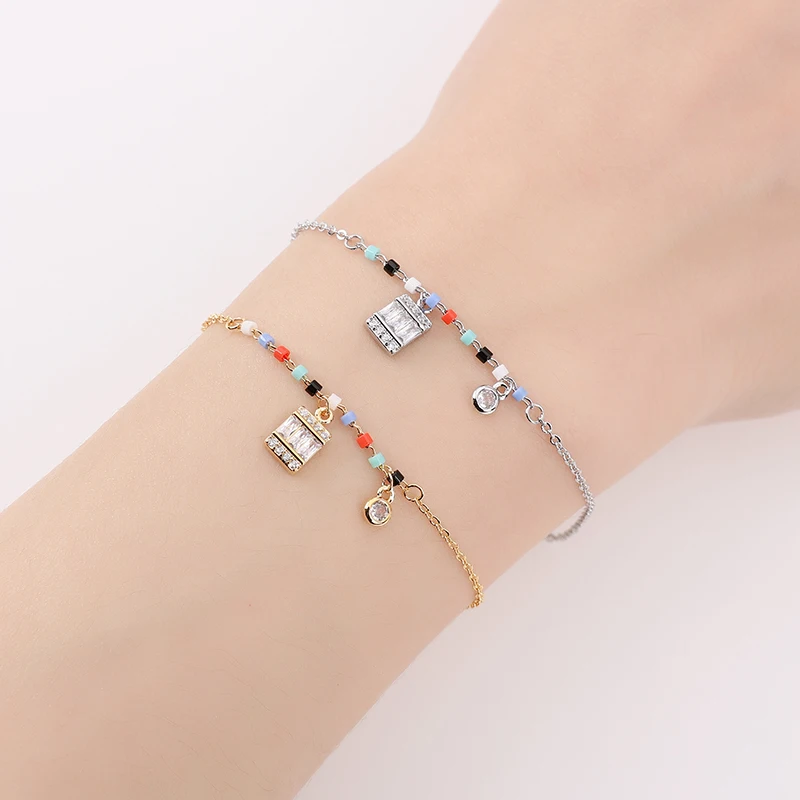 

Bracelet Handchain HADIYANA Fashion Cubic Zirconia Exquisite Bracelet Classic Adjustable Boutique Jewelry SL3510 Engagement Gif