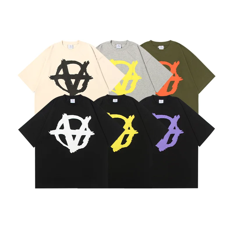 

Vetements T-shirts Men Women Couple Summer New VTM Men's Oversized Hip Hop Short Sleeve Harajuku T-Shirt Streetwear TShirt Homme