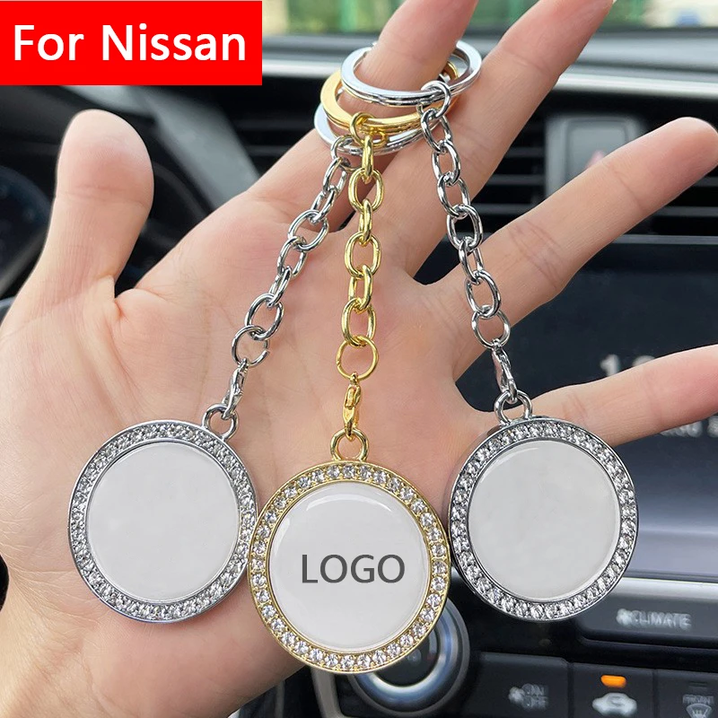 

Diamond Car keychain Decorative Pendant Key Chain For Nissan X-Trail Qashqai Ylphy Livina TEANA LIVINA Key Chain Accessories