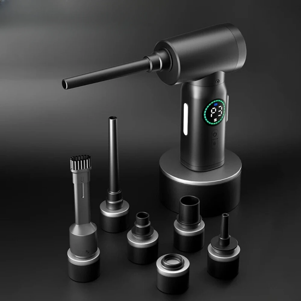 Новинка 2024 7500 мАч беспроводной воздуходувной пистолет 2 в 1 воздуходувка и