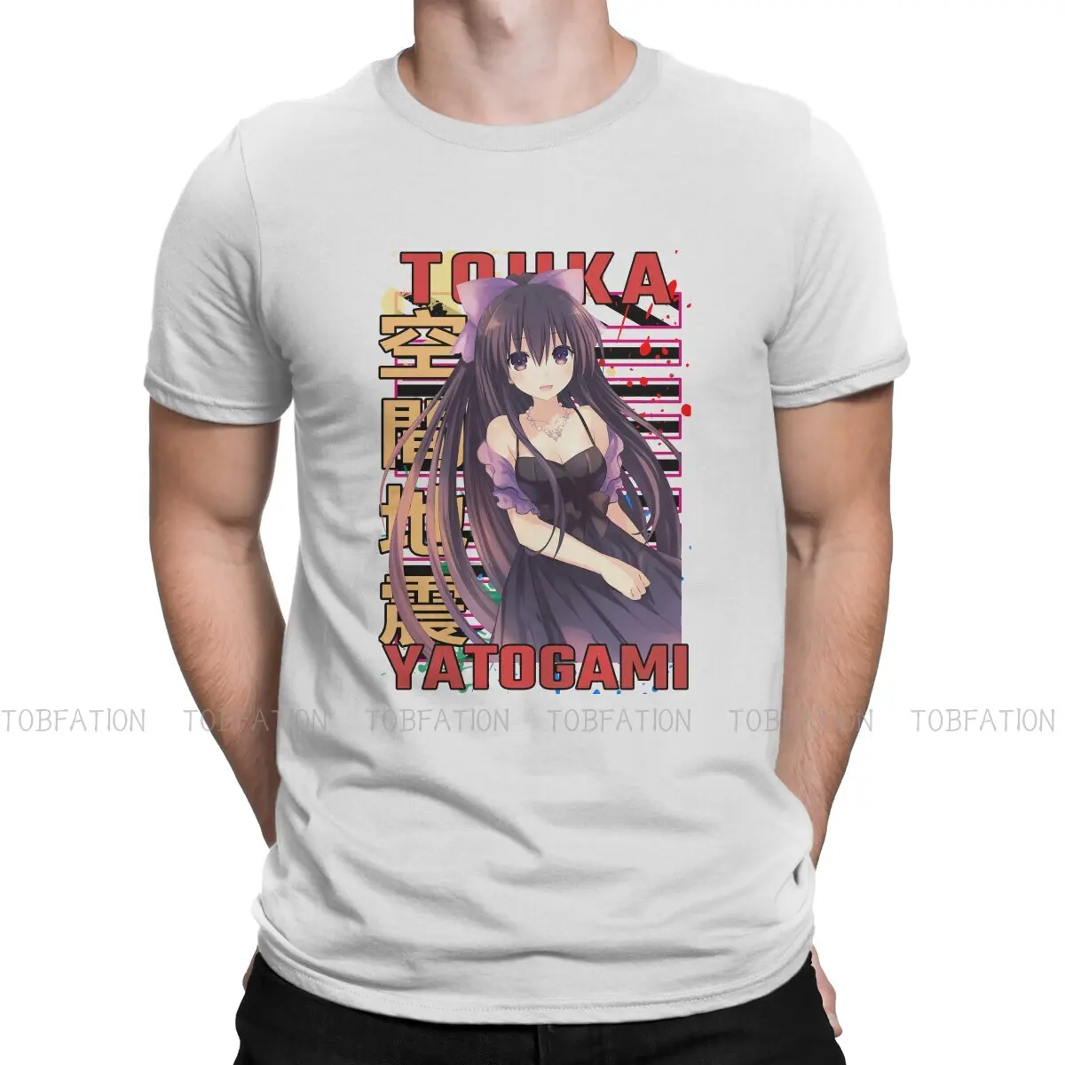 

Date A Live Shido Itsuka Manga TShirt for Men Tohka Yatogami Deto A Raibu Urban Design Classic Humor Summer Tee T Shirt
